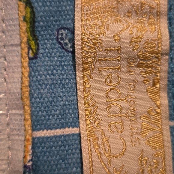 Colorful Canvas Beach Sea Turtle Print Tote Bag - Picture 3 of 9